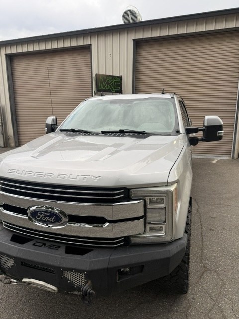 2019 Ford Super Duty F350 front view after repair and refinish