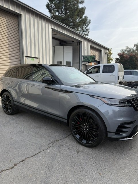 2024 Range Rover, front three-quarter view after rear bumper repair and detail