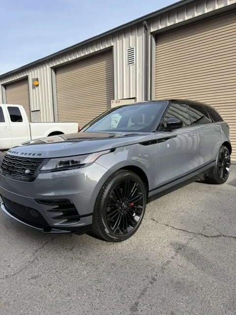 2024 Range Rover side profile after repair, freshly detailed